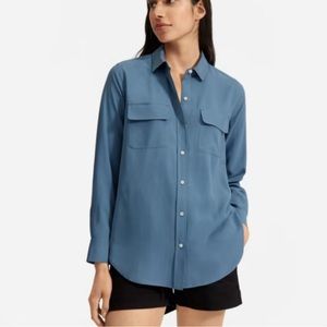 Everlane The Washable Silk Relaxed Shirt
